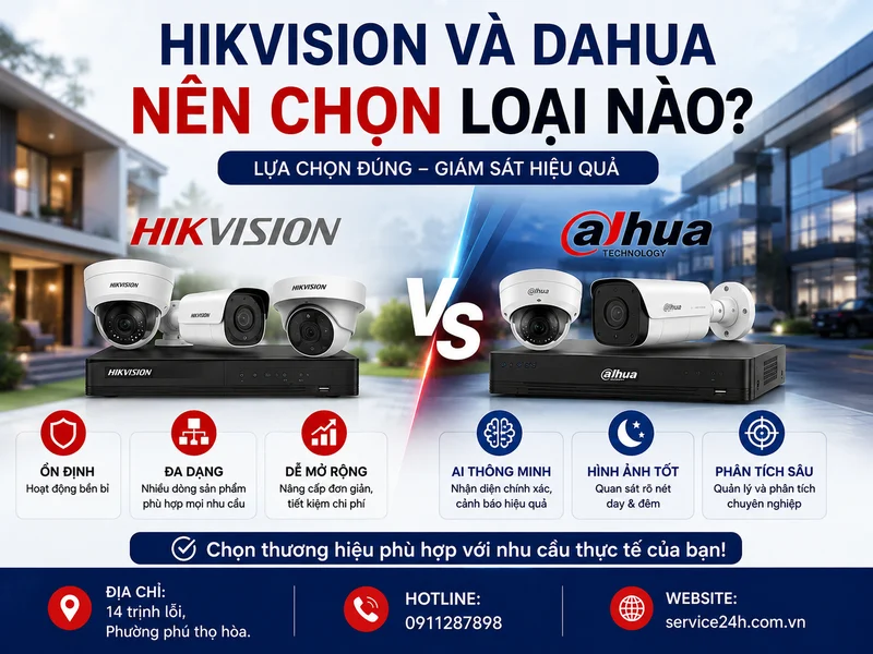 Hikvision và Dahua nên chọn loại nào? So sánh chi tiết