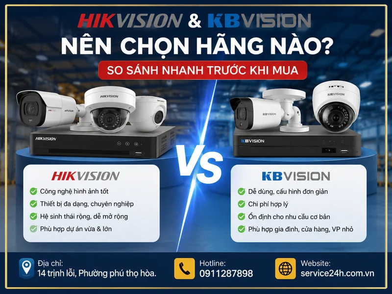 Hikvision và KBVision nên chọn hãng nào? So sánh nhanh trước khi mua