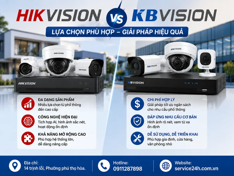 Hikvision và KBVision: Nên chọn camera nào phù hợp hơn?