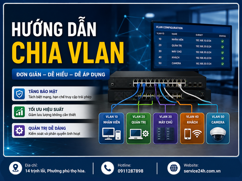 Hướng dẫn chia VLAN