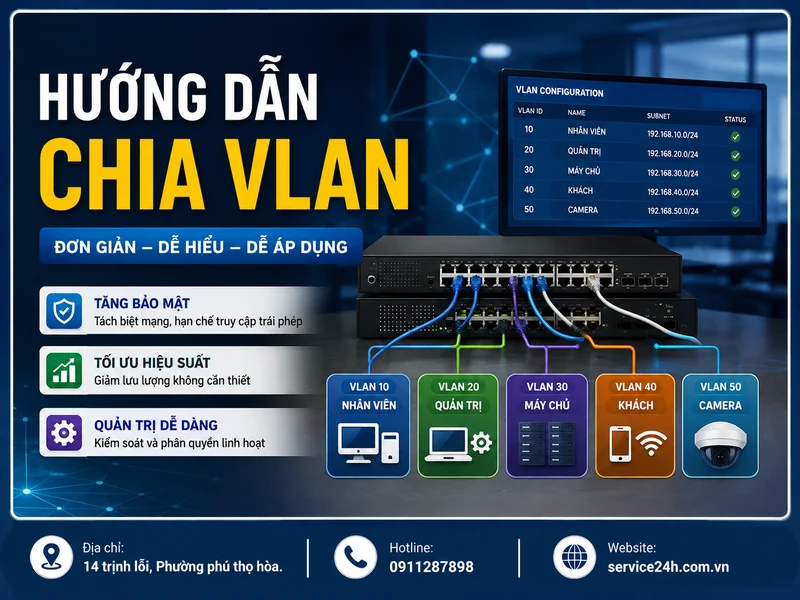 Hướng dẫn chia VLAN