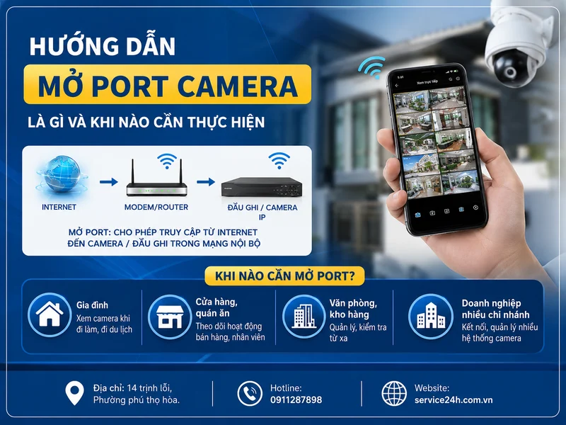 Hướng dẫn mở Port camera là gì và khi nào cần thực hiện