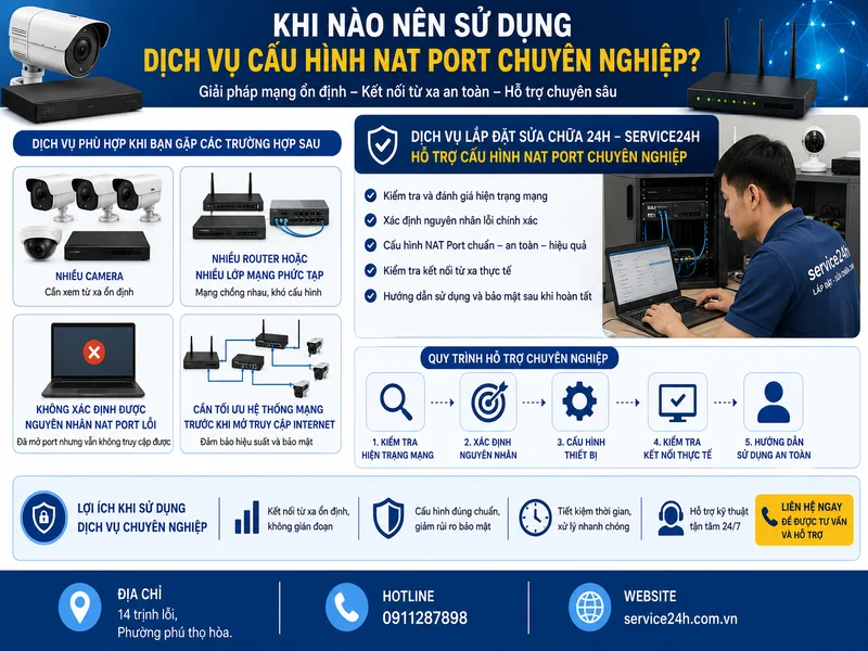 Khi nào nên sử dụng dịch vụ cấu hình NAT Port chuyên nghiệp?