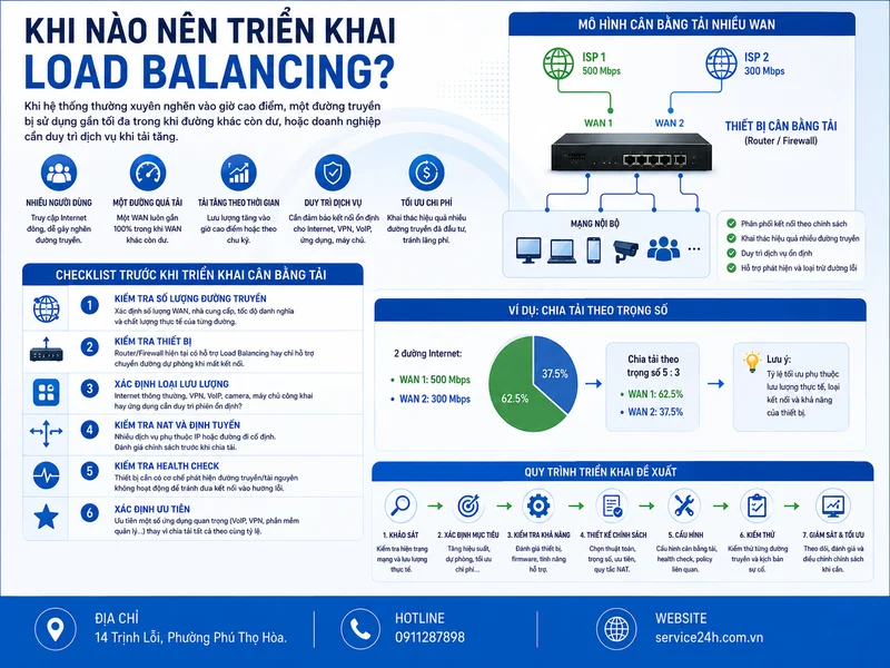Khi nào nên triển khai Load Balancing? Checklist đánh giá hệ thống