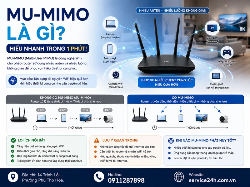 MU-MIMO là gì? Hiểu nhanh trong 1 phút