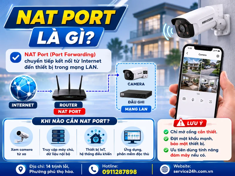 NAT Port là gì và khi nào cần thực hiện cấu hình NAT Port?