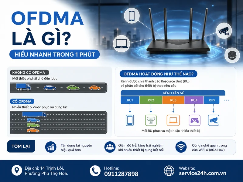 OFDMA là gì? Hiểu nhanh trong 1 phút
