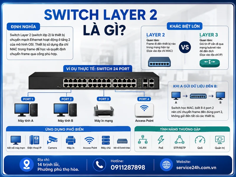 Switch Layer 2 là gì?