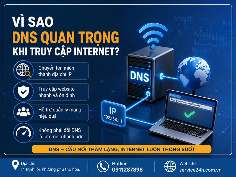 Vì sao DNS quan trọng khi truy cập Internet?