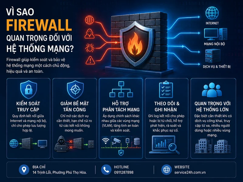 Vì sao Firewall quan trọng đối với hệ thống mạng?
