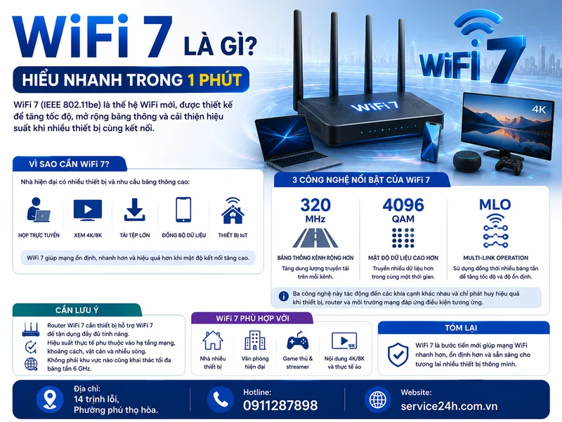 WiFi 7 là gì? Hiểu nhanh trong 1 phút