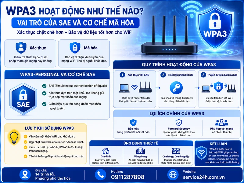 WPA3 hoạt động như thế nào? Vai trò của SAE và cơ chế mã hóa