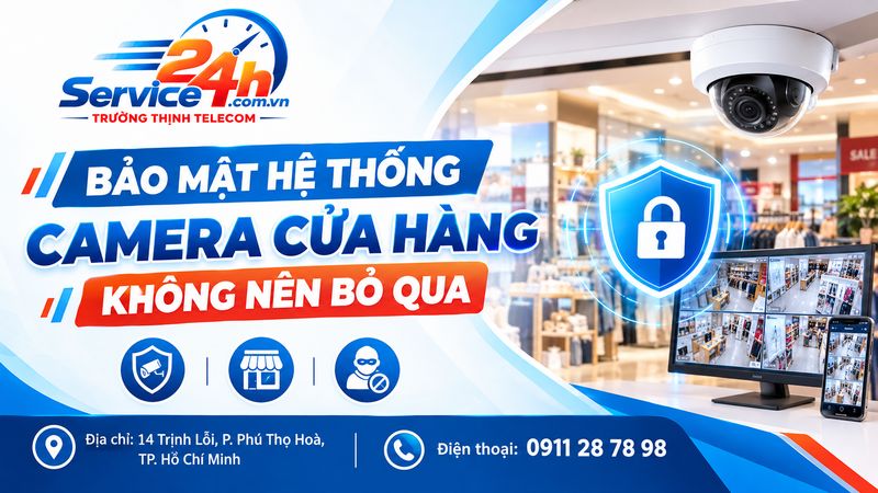 Bảo mật hệ thống camera cửa hàng không nên bỏ qua