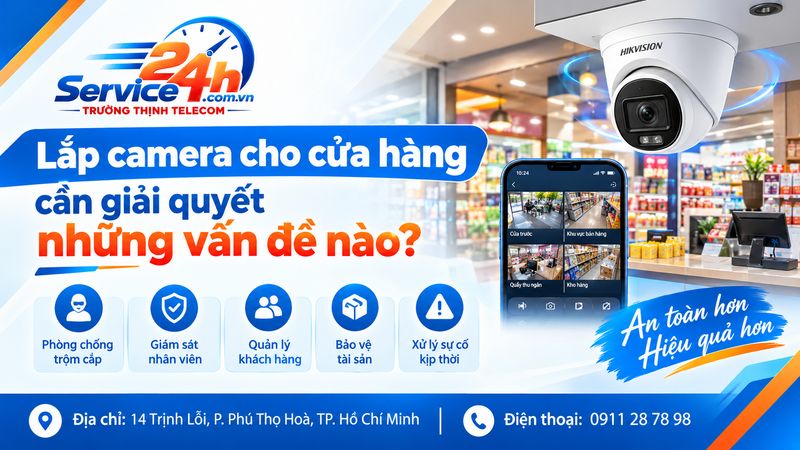 Lắp camera cho cửa hàng cần giải quyết những vấn đề nào?